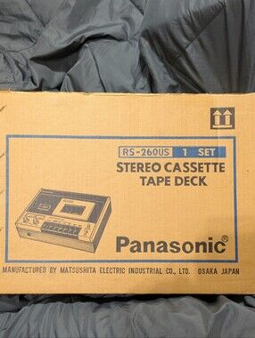 Vintage Panasonic RS-260US Stereo Cassette Tape Deck - Brand New/ Original Box
